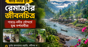 সাঙ্গু নদীর বুকে রেমাক্রীর জীবনচিত্র, পাহাড়-নদীর সৌন্দর্যে মুগ্ধ দর্শনার্থীরা